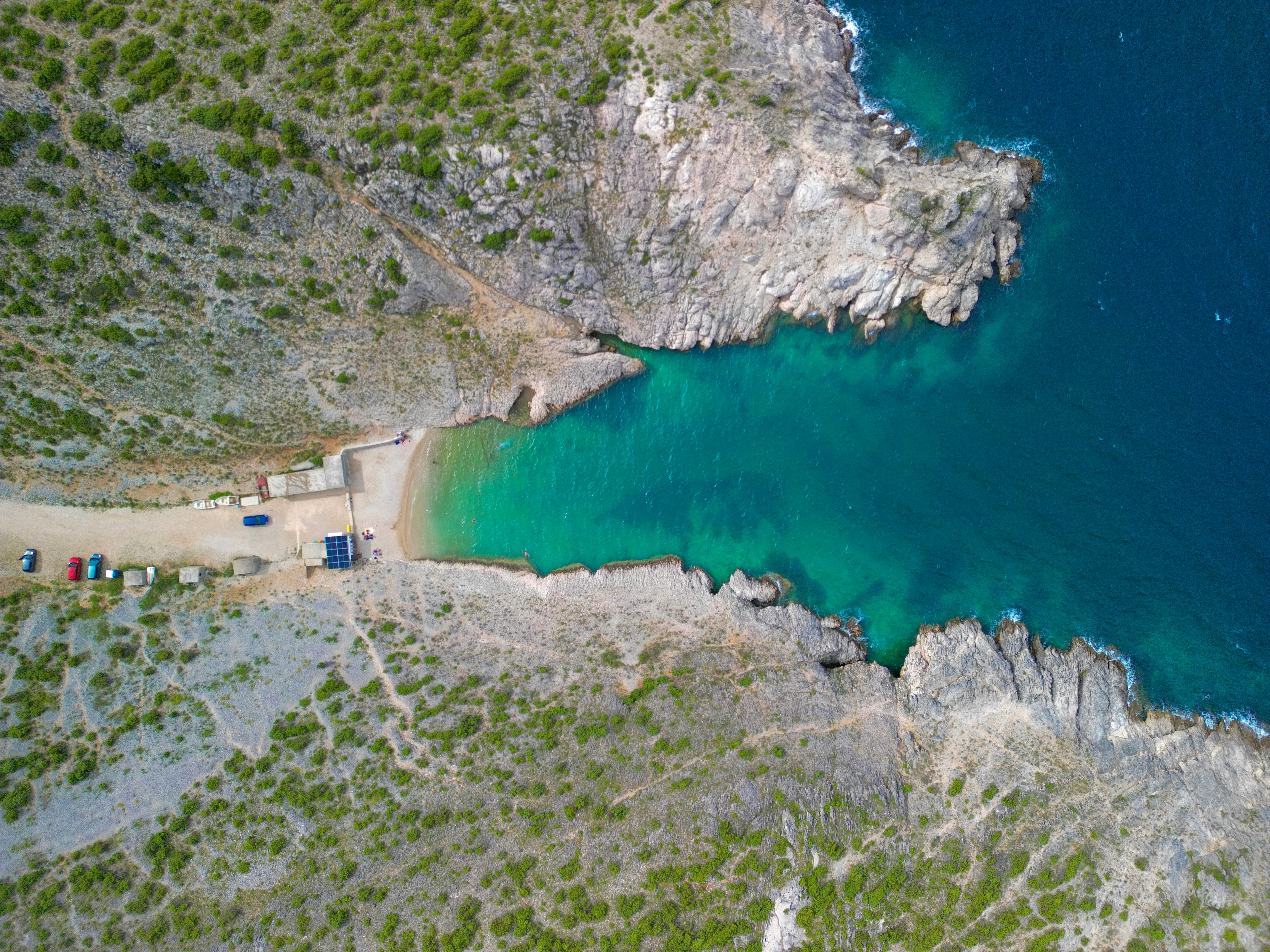 Northern Dalmatian islands near Zadar viewed from a yacht